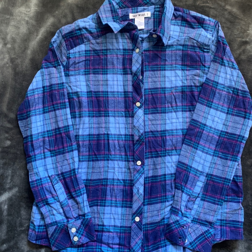 Blue flannel